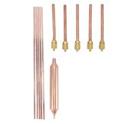 Fdit Set di Strumenti per Valvola di Accesso e Bacchetta di Saldatura in Rame Fosforoso per la Riparazione del Frigorifero, Adatto per la Manutenzione del Condizionatore D'aria Commerciale