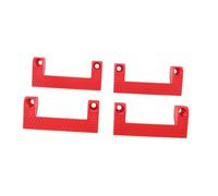 Fdit Set di Supporti per Metro a Nastro Premium da 4 Pezzi, Supporto per Scala per Utensili Elettrici per L'organizzazione del Garage, Accessori per Officina (rosso)