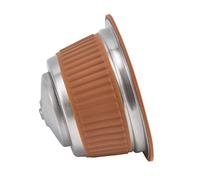 Fdit Set di Tazze con Filtro per Capsule di caffè Riutilizzabili in Acciaio Inossidabile con Coperchio in Polvere Abbinato per, Goditi il divertimento a Casa o in Ufficio (Colore del caffè)
