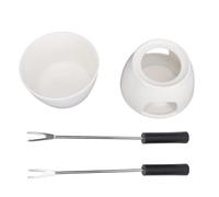 Fdit Set di Tazze di Fonduta in Ceramica, Pentola Calda Al Cioccolato con Base Slip, Maker di Fonduta di Burro di Formaggio per Casa per la Casa Ristorante Hotel 300ml