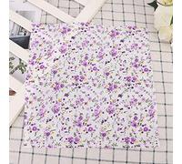 Fdit Set di Tessuti Artigianali Fai -da -te in Cotone Premium per un Elegante Portafoglio di Coperture per Cuscini [7 pezzi] per Amanti Dell'artigianato Lila (25 * 25 cm)