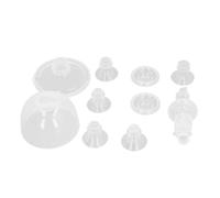Fdit Set Inserti Flangia per Tiralatte per S9 S10 S12, Accessori per Tiralatte in Morbido Silicone per Umeasy, per OMF, per Padram, Include Flange da 13 Mm 15 Mm 17 19 21, 2 Valvole a Becco