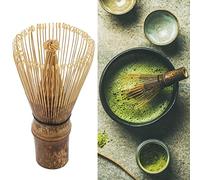 Fdit Set Matcha in bambù, Frusta Matcha, Paletta Chashaku e Cucchiaino per Preparare il tè Cerimoniale, con Accessori in bambù Biologico