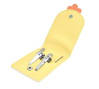 Fdit Set Tagliaunghie Portatile in Acciaio Inossidabile con Lima per Unghie e Clip per Tagliare le Sopracciglia per Esigenze di Manicure Personale 5 Pezzi (3418B cosa carina-anatra)