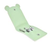 Fdit Set Tagliaunghie Portatile in Acciaio Inossidabile con Lima per Unghie e Clip per Tagliare le Sopracciglia per Esigenze di Manicure Personale 5 Pezzi (3418B Simpatica creatura-rana)
