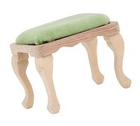 Fdit Sgabello per Casa delle Bambole Design Tradizionale Mobili in Legno Composito Set di Sedie per Amanti delle Bambole 1/12 5,8 X 3,8 X 3,7 Cm