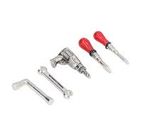 Fdit Simpatici Strumenti per Casa delle Bambole in Miniatura Set di Strumenti per Casa delle Bambole in Lega di Simulazione per Bambini 5 Pezzi in Miniatura per Scala 1:12 per la Scena della delle