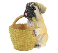 Fdit Simpatico Cucciolo di Ornamento Scatola Porta Chiavi Statua Chiave di Accesso Funzionale per Soggiorno Materiale in Resina (Digitare un)