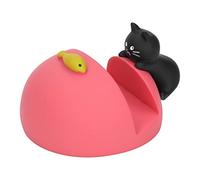 Fdit Simpatico Supporto per Telefono Gatto Supporto per Telefono Cellulare per Cellulare con Materiale in Resina Lucida per Guardare Video Videochiamate di Gioco