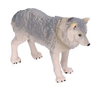 Fdit Simulazione Fauna Selvatica Modello Lupo Decorazione Desktop 3+ Anni Giocattolo per Bambini Plastica di Alta qualità