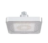 Fdit Soffione Doccia a Pioggia da Parete a LED 3 Colori 6 Pollici Telefono Doccia LED Risparmio Idrico Doccia Colonna Doccia Realizzata in Acciaio Inox Soffione Doccia Multifunzione ad Alta Pressione