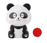 Fdit Solare Figurina a Energia Solare NODDING PANDA Scultura Decorativa con Sensore Luminoso per la Scrivania del Dashboard di Auto (Occhi strabici)