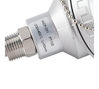 Fdit Sonda Sensore di Temperatura RTD, Filettatura 1/2" NPT, Testa di Connessione Termocoppia, Acciaio Inossidabile Resistente (Tubo di protezione 50mm)
