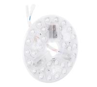 Fdit Sostituzione Luce LED per Ventilatore da Soffitto da 5,3 Pollici, Kit di Retrofit Rotondo da 15 W con 3 Temperature di Colore 3000K 4200K 6500K, Pannello in Alluminio con