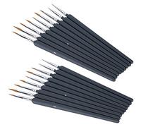 Fdit Spazzola per Capelli in un Gancio Ad Acquerello, Spazzola per Capelli, 18 Strumenti per Dipingere Leader per Unghie, Presa Durevole per Artisti Arte e Artigianato