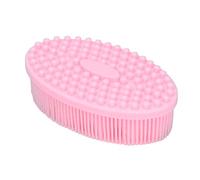 Fdit Spazzola per il Bagnetto in Silicone, Scrubber per il Corpo con Massaggio Morbido per i più Piccoli - Rosa, Piacevole Effetto Sensoriale, Pulizia Efficace, Portatile