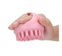 Fdit Spazzola per Massaggio del Cuoio Capelluto Shampoo per Capelli Spazzola per Lavaggio con Manico per Massaggio Alla Testa Stimola la Circolazione Sanguigna Allevia L'affaticamento (PINK)