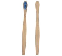 Fdit Spazzolino da Denti in bambù Biodegradabile Ecologico con Setole in Nylon Morbido Pulizia Delicata 6 Colori Opzionali (BLUE)
