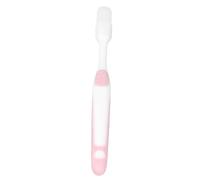 Fdit Spazzolino da Denti Postpartum per Gravidanza Sensibile Alle Gengive Sensibili per L'igiene Orale in Silicone e Fibra (PINK)