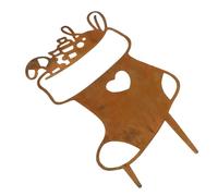 Fdit Spina Natalizia Cartello da Giardino in Ferro Colorato Resistente Alle Intemperie per la Decorazione del Giardino Esterno Ideale per Creare Un'atmosfera per, Prato e