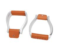 Fdit Staffe da Equitazione in Alluminio Inciso, con Design Ergonomico Inclinato e Battistrada Largo Antiscivolo, per Comfort di Guida Migliorato