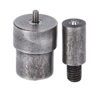 Fdit Stampo per Fustella per Occhielli in Acciaio 45#, Chiusura a Scatto da 3 Mm a 20 Mm e Set di Strumenti per Occhielli per Scarpe da Cintura e Valigie, Strumento di Impostazione da (3,5)