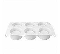 Fdit Stampo per Mousse in Silicone, Antiaderente a Prova di Calore, Facile da Smontare, Stampo per Dessert Francese 3D, per Torte, Mousse, Gelato, Cioccolato, Cottura Al Forno (6 Cavità)