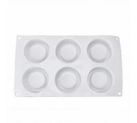 Fdit Stampo per Mousse in Silicone, Stampo per Dessert Francese 3D Antiaderente Resistente Al Calore per Mousse da, Torta, Gelato, Budino Al Cioccolato, Cottura Forno (6 Cavità)