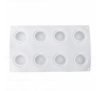 Fdit Stampo per Mousse in Silicone, Stampo per Dessert Francese 3D Antiaderente Resistente Al Calore per Mousse da, Torta, Gelato, Budino Al Cioccolato, Cottura Forno (8 Cavità)