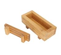 Fdit Stampo per Pressa per Sushi in Legno di bambù Stampo per Riso per Sushi Scatola Fai-da-te Portatile Inodore per Preparare Rotoli di Torta di con un Design Liscio e Resistente