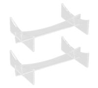 Fdit Stand per Il Display di Calcio, Supporto per Palla Sportiva Acrilica da 2 Pezzi con Design Trasparente per Palline da Palla da Palla da Basket a Grandezza Naturale e