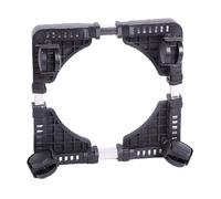 Fdit Stand per Pianta Rotalare Regolabile con Ruote, Supporto per Vaso di Fiori Universali, Caddy Pianta Rotante a 360 Gradi per Uso Interno Ed Esterno (Black)