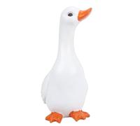 Fdit Statua di Anatra, Simpatico Ornamento di Scultura di Animali da Giardino All'aperto Figurina di Anatra in Resina Decorativa per la Decorazione del Cortile del Prato del Patio