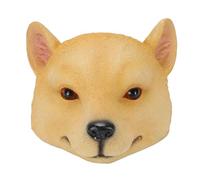 Fdit Statua Galleggiante con Testa di Cane, Decorazione Realistica da Giardino con Cane Giallo per Laghetto e Scultura di Animali in Resina per Esterni 6,69x5,91x4,13 Pollici