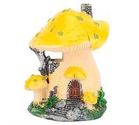 Fdit Statue della casa dei Funghi in Miniatura della casa delle Fate dei Funghi per la Decorazione dell'iarda del Prato Inglese del Patio Esterno