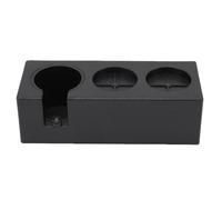 Fdit Stazione di Pressatura del caffè Durevole Organizer per Supporto Antimanomissione per Uso Domestico e Bar Materiale ABS Portafiltri 49 51 53 58 Mm (BLACK)