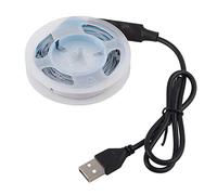 Fdit Striscia RGB Che Cambia Colore Luce a Nastro Alimentata Tramite USB Striscia LED a Risparmio Energetico con Controllo a Pulsante per Decorazioni per Interni (3 metri / 9,8 piedi)