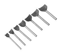 Fdit Strumento di Punzonatura in Pelle da 7 Pezzi, Punzone a metà Round Crafta Craft Foro Strumento per Punzonatrice a Semicerchio 1/4 per le Cinture (Set da 15-45mm7)