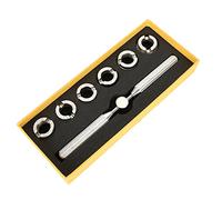 Fdit Strumento di Riparazione Dell'apri della Custodia per Orologio per Oyster per Casse di Cottura Avvolte Aperta e Chiusura con Sei Parti di Stampaggio Scanalato, Materiale Senza Ruggine e