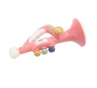 Fdit Strumento Giocattolo a Tromba per Bambini per L'educazione Musicale Antica, Simulazione di Vari Suoni di Strumenti, Alimentato a Batteria, Materiale ABS Sicuro (Pink)