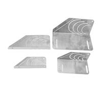 Fdit Strumento per Marcatura Ad Angolare per la Lavorazione dei Metalli Resistente Alla Ruggine Tracciatore in Metallo Facile da Usare per Tubi Tondi Quadrati per Professionisti della Fabbricazione