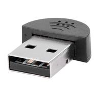 Fdit Super Mini USB 2.0 Rakstresion Mik Mic per il PC Portatile - Computer Ad Alta fedeltà - per Software di Riconoscimento Vocale D'argento (BLACK)