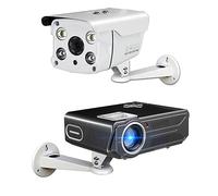 Fdit Supporto da Parete per Proiettore, Staffa in Lega di Alluminio Ruotabile a 360 Gradi con Design Resistente Agli Urti, Gancio per Mini Proiettore per Installazione a Soffitto in