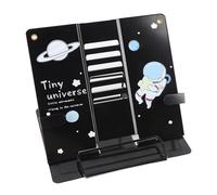 Fdit Supporto da Scrivania in Metallo per Libri, Display Regolabile in Lamiera di Acciaio di qualità per Tablet e Telefoni, Design Pratico per Ufficio, Scuola, Bar (#1)