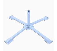 Fdit Supporto per ombrellone pieghevole portatile, base in ferro stabile, per ombrellone, per esterni, bianco, 15,7 x 5,1 x 3,9 pollici, applicabile per spiaggia, giardino/piscina