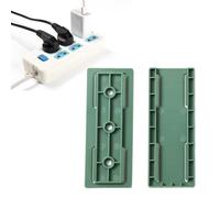 Fdit Supporto per Presa Adesivo Senza Punzonatura Staffa di Fissaggio per Presa da Tavolo Autoadesiva Supporto per Multipla Router WiFi Scatole per Asciugamani di Carta con