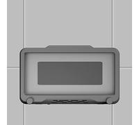 Fdit Supporto per Telefono da Parete, Supporto per Touch Screen Antiappannamento Impermeabile con Touch Screen Flessibile e Forte Adesione, per Vasca da Bagno con Specchio da (GREY)