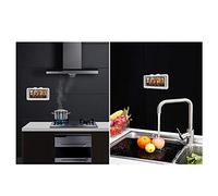 Fdit Supporto per Telefono Impermeabile con Montaggio a Parete con Touch Screen per Bagno, Doccia, Installazione con Nastro Nano, Suono Chiaro, Adatto Alla Maggior Parte dei Telefoni (WHITE)