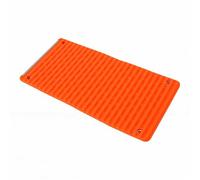 Fdit Supporto per Telefono in Silicone, Supporto per Telefono da Scrivania Pieghevole Pieghevole con Nucleo in Lega di Alluminio per Smartphone, Tablet, Laptop, Ufficio Domestico (ORANGE)