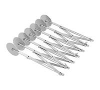 Fdit Tagliapizza a più Ruote, Utensile per Tagliare il Pane, Pasticceria, Pasta Regolabile in Acciaio Inossidabile con Dispositivo di Bloccaggio, per Feste in Hotel, (Sette giri di taglio della pizza)